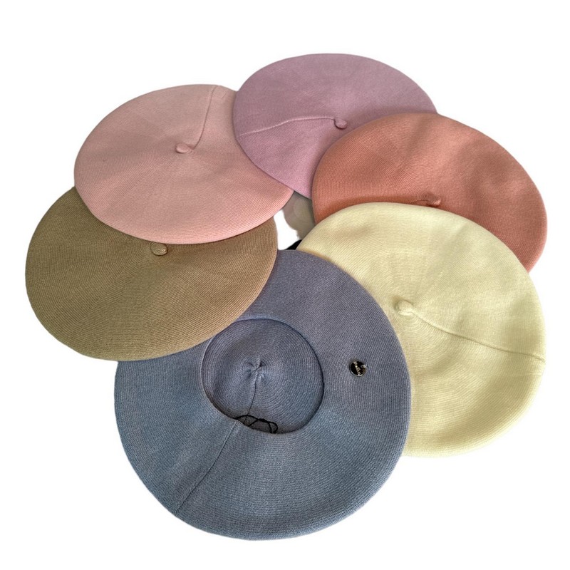 Берет женский 5 шт (универсальный) букле SoH_210906