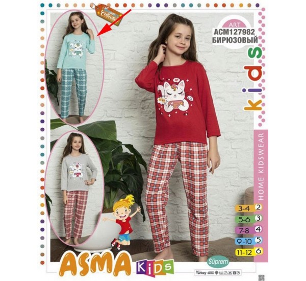 Пижама для девочек TaN_127982 байка 5 шт (3-12 лет)