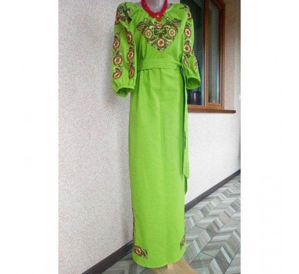 Сукня-вишиванка жіноча 1 шт (54 р) льон VhV_260513