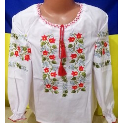 Блуза-вишиванка для дівчаток 4 шт (98-116 см) паплін VhV_0115