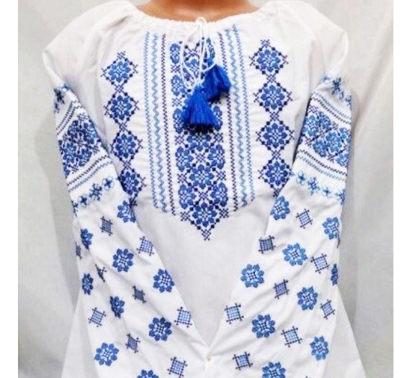 Блуза-вишиванка для дівчаток 5 шт (122-146 см) паплін VhV_0316