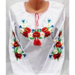 Блуза-вишиванка для дівчаток 5 шт (122-146 см) паплін VhV_0311