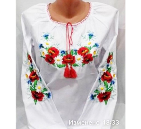 Блуза-вишиванка для дівчаток 5 шт (122-146 см) паплін VhV_0311