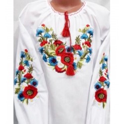 Блуза-вишиванка для дівчаток 5 шт (122-146 см) паплін VhV_0307