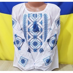 Блуза-вишиванка для дівчаток 5 шт (122-146 см) паплін VhV_0330