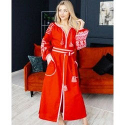 Сукня-вишиванка "Злата" жіноча 1 шт (S-XL) льон VhV_260536