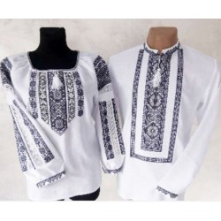 Блуза-вишиванка жіноча 1 шт (56 р) льон VhV_260540a