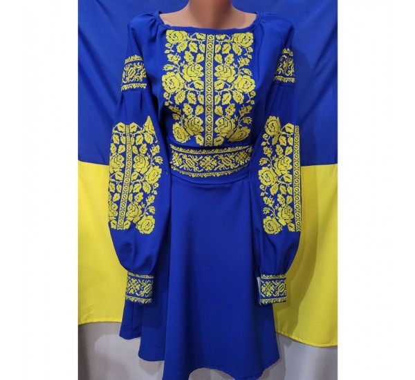 Платье-вышиванка женская 1 шт (46-48 р) полиестер VhV_260542