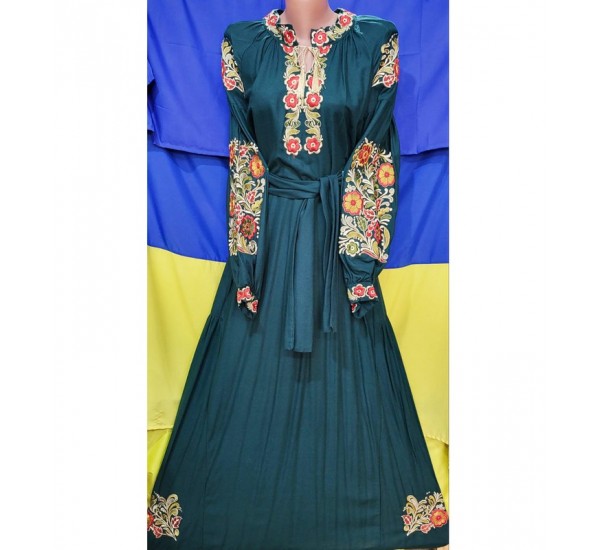 Платье-вышиванка женская 1 шт (54 р) лён VhV_260543
