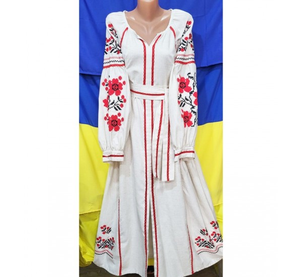 Сукня-вишиванка жіноча 1 шт (48,50 р) льон VhV_260544