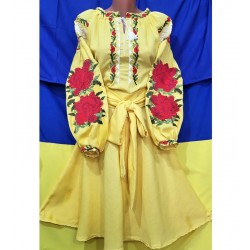 Сукня-вишиванка жіноча 1 шт (44 р) льон VhV_260551