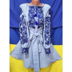 Платье-вышиванка женская 1 шт (40 р р) лён VhV_260552