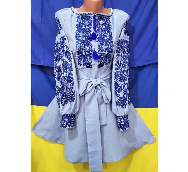Платье-вышиванка женская 1 шт (40 р р) лён VhV_260552