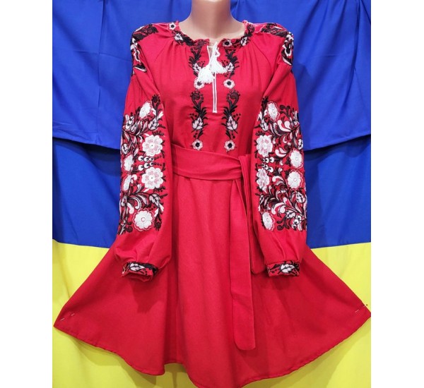 Сукня-вишиванка жіноча 1 шт (38 р) льон VhV_260553