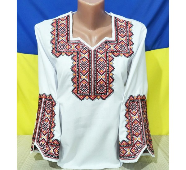 Блуза-вышиванка женская 3 шт (58-62 р) лён VhV_260562