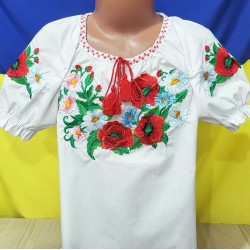 Блуза-вишиванка для дівчаток 5 шт (122-146 см) паплін VhV_260581