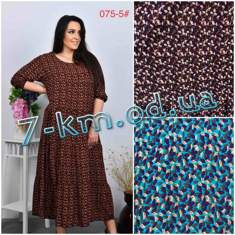 Платье женское ZeL1396.075-5 штапель 6 штук (64-66 р)