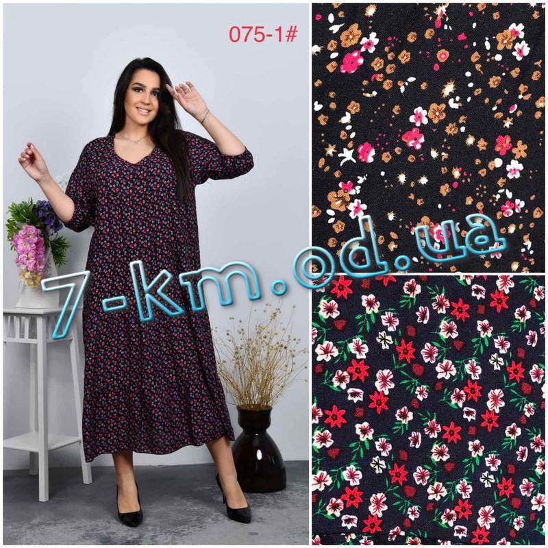 Платье женское ZeL1396.075-1 штапель 6 штук (64-66 р)