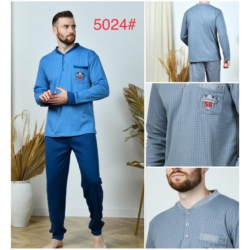 Пижама мужская начёс 5 шт (54-62 р) ZeL_5024