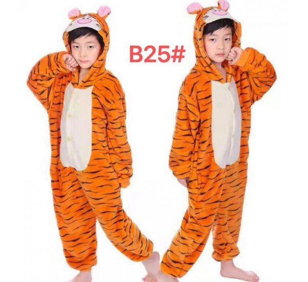 Пижама Кигуруми детская ZeL_B25 велсофт 6 шт (110-140 см)
