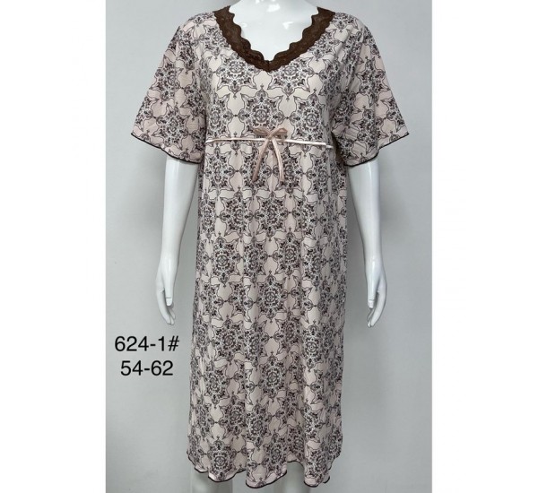 Нічна сорочка жіноча бамбук 5 шт (54-62 р) ZeL1396_624-1