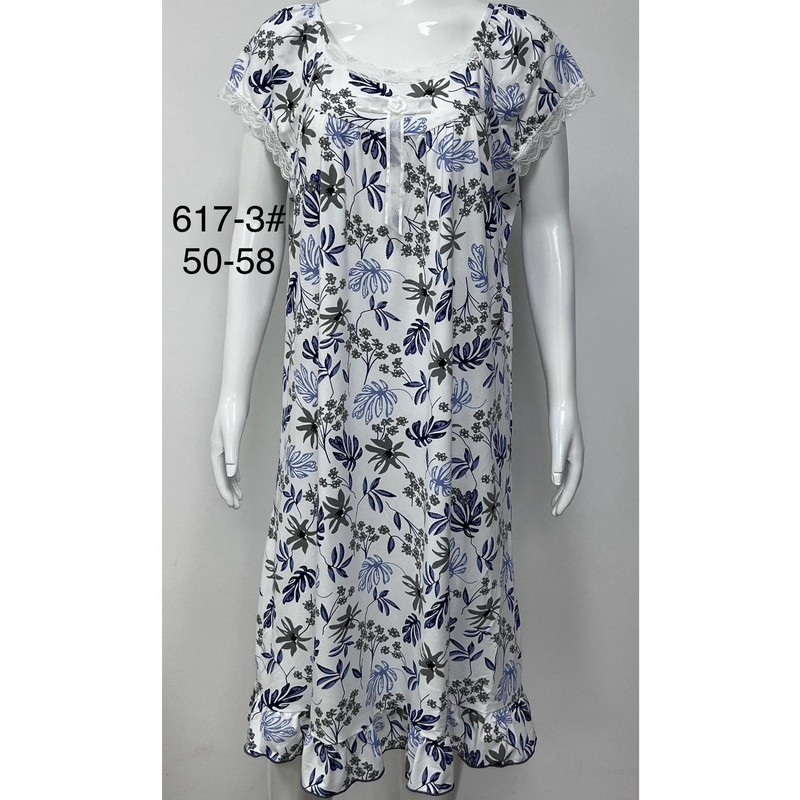 Нічна сорочка жіноча бамбук 5 шт (50-58 р) ZeL1396_617-3