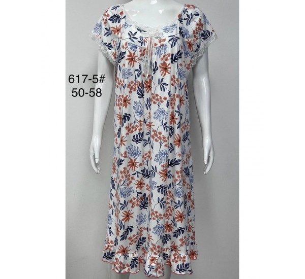 Ночная рубашка женская бамбук 5 шт (50-58 р) ZeL1396_617-5