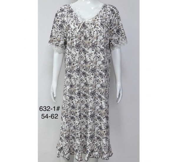 Нічна сорочка жіноча бамбук 5 шт (54-62 р) ZeL1396_632-1