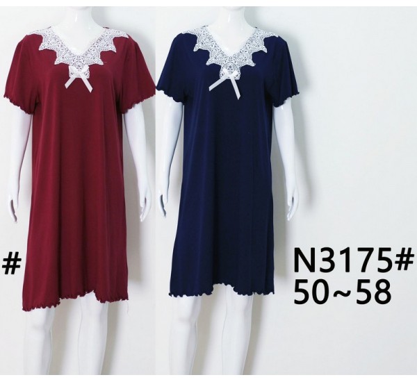 Нічна сорочка жіноча ZeL1396_N3175 бамбук 5 шт (50-58 р)