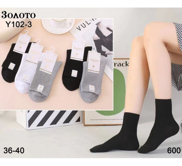 Шкарпетки жіночі 10 шт (36-40 р) коттон KiE_KiE_Y102-3