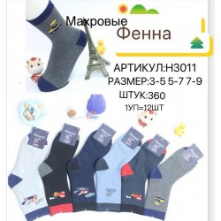 Носки детские 12 шт (3-9 лет) махра KiE_H3011