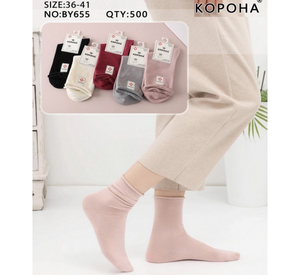Шкарпетки жіночі 10 шт (36-41 р) коттон KiE_BY655