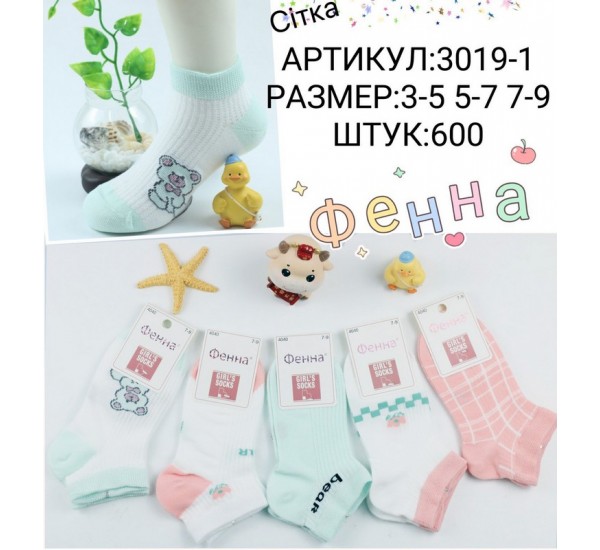 Шкарпетки дитячі 10 шт (3-9 років) сетка KiE_3019-1