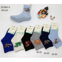 Шкарпетки дитячі 12 шт (20-35 р) коттон KiE_ZC3367-5