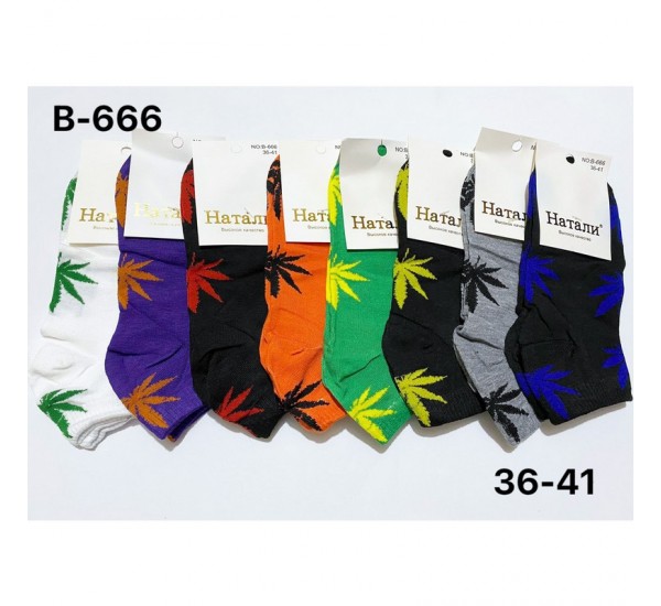 Шкарпетки жіночі 12 шт (36-41 р) коттон KiE_B-666