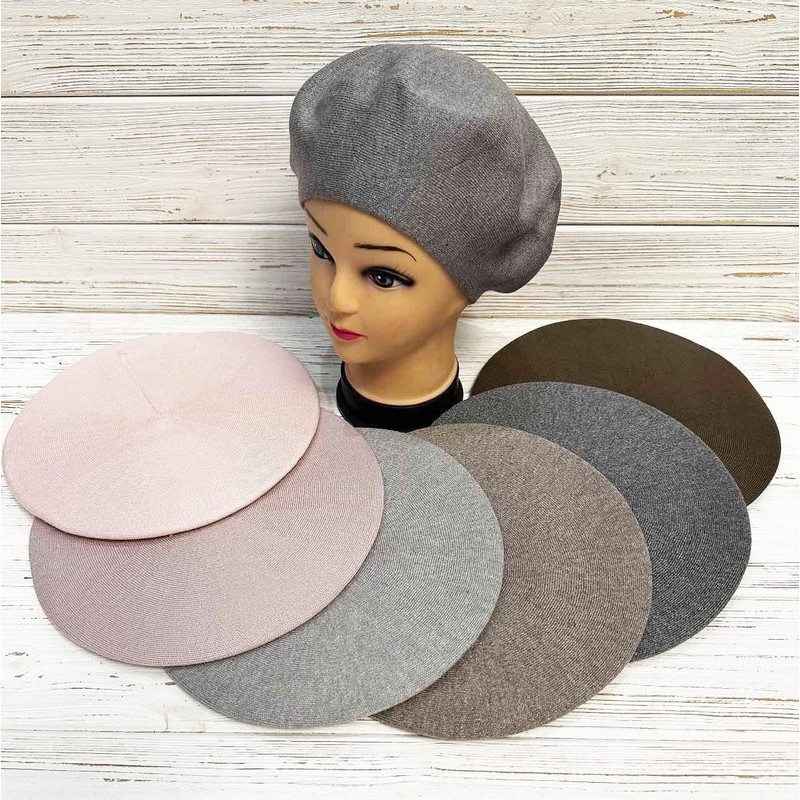 Берет жіночий 5 шт (універсальний) кашемір ML903_080904