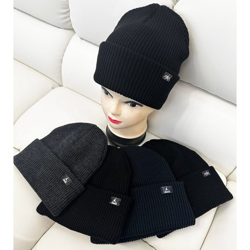 Шапка чоловіча 5 шт (універсальний) в'язка/віскоза ML903_190902