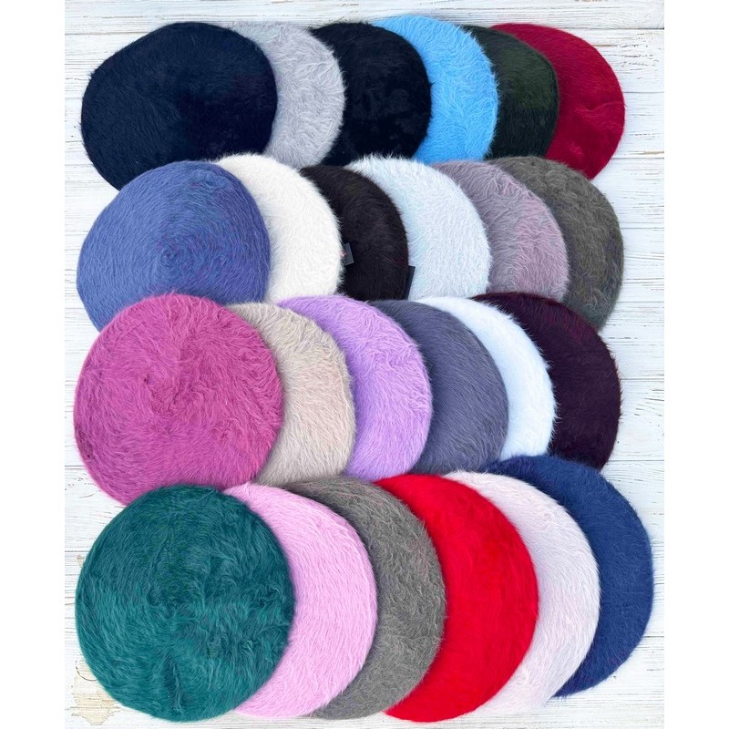 Берет жіночий, ангора (універсальний) 5 шт ML903_230814