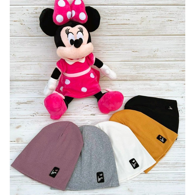 Шапка детская, рубчик двойная (52-54 р) 5 шт ML903_230894