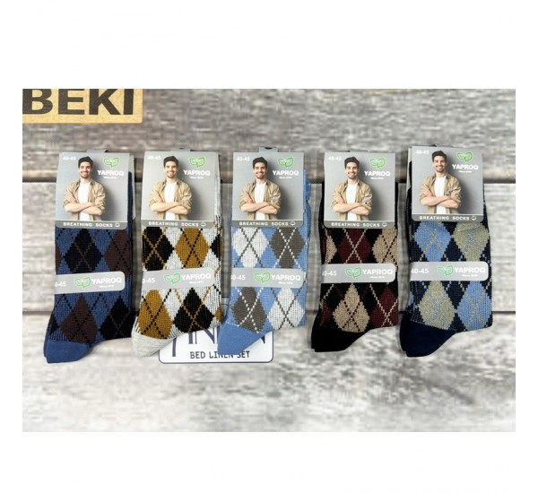 Шкарпетки чоловічі, бавовна 10 шт (40-45 р) MuK_0807