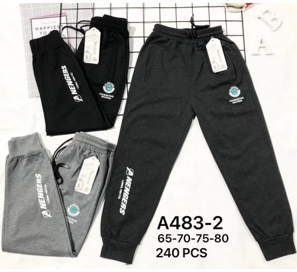 Спорт штани для хлопчиків 12 шт (65-80 см) трикотаж PaH_483-2