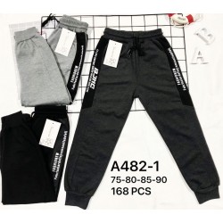 Спорт штаны для мальчиков 12 шт (75-90 см) трикотаж PaH_482-1