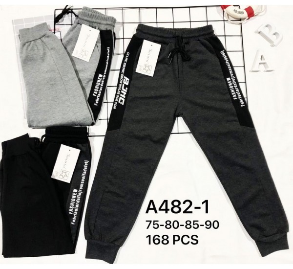 Спорт штаны для мальчиков 12 шт (75-90 см) трикотаж PaH_482-1
