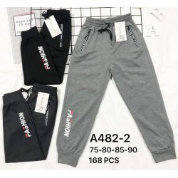 Спорт штаны для мальчиков 12 шт (75-90 см) трикотаж PaH_482-2
