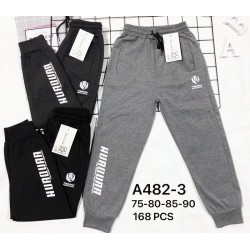 Спорт штаны для мальчиков 12 шт (75-90 см) трикотаж PaH_482-3