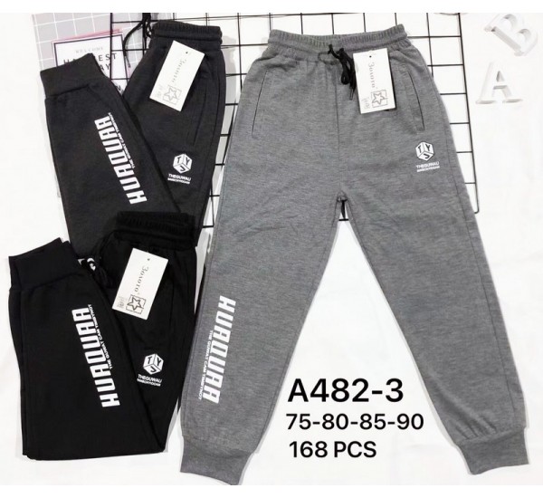 Спорт штани для хлопчиків 12 шт (75-90 см) трикотаж PaH_482-3
