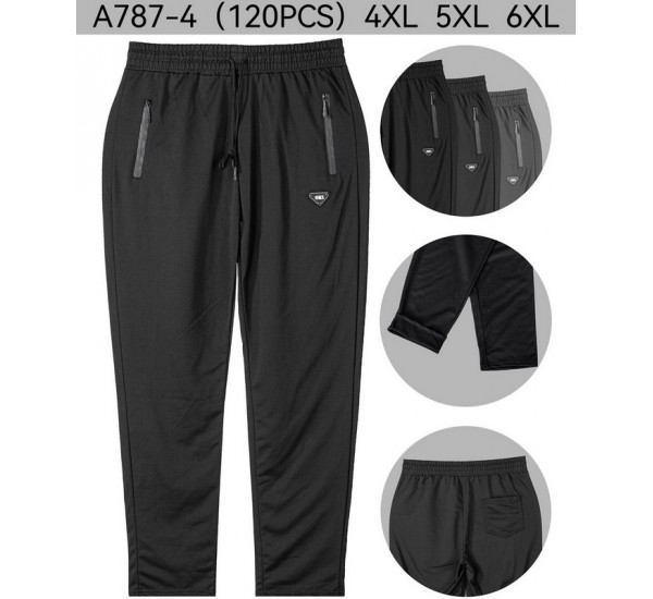 Спорт штаны мужские 12 шт (4-6XL) трикотаж PaH_787-4