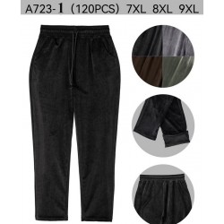 Спорт штани жіночі 12 шт (7-9XL) велюр PaH_723-1