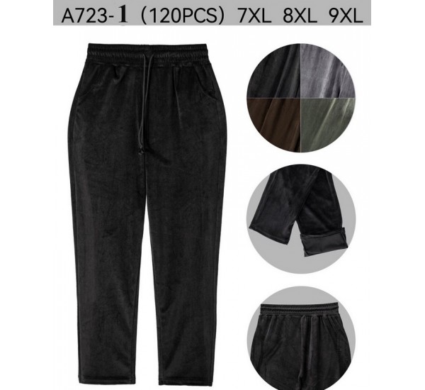 Спорт штаны женские 12 шт (7-9XL) велюр PaH_723-1