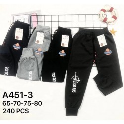Спорт штани для хлопчиків 12 шт (65-80 см) трикотаж PaH_451-3